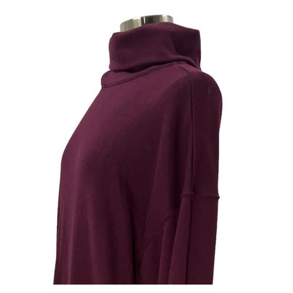 AERIE Maroon Cowl Turtle Neck SZ MEDIUM - Picture 4 of 9
